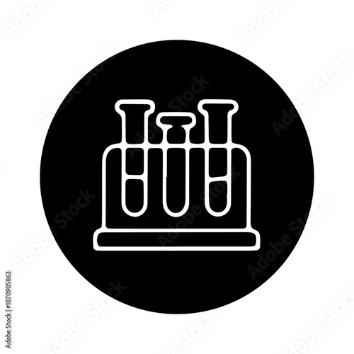 Laboratory research,Analysis, Testing icon vector design 