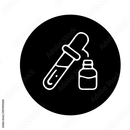 Laboratory research,Analysis, Testing icon vector design 