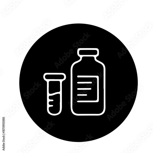 Laboratory research,Analysis, Testing icon vector design 