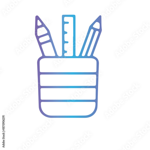  writing tools, and school desk accessorie vector design 