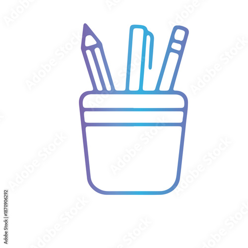  writing tools, and school desk accessorie vector design 