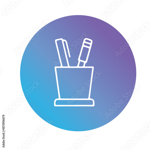  writing tools, and school desk accessorie vector design 