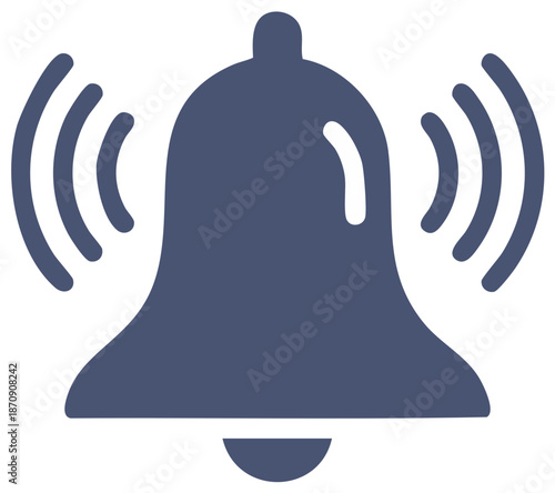 Alert Bell Sound Wave Icon Symbol Notification Ringing
