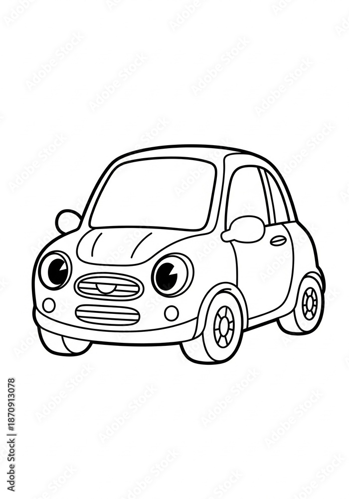 Fototapeta premium vector illustration of a car