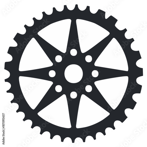 Bicycle Sprocket Silhouette Design Cycling Component Drivetrain Gear Chainring