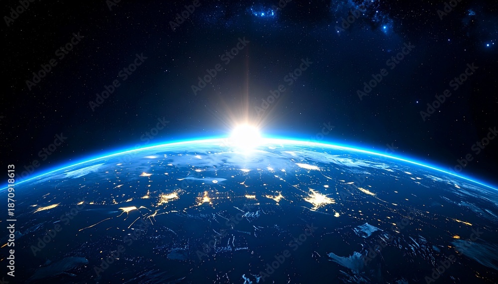 Obraz premium Would you like me to generate a similar descriptive string for a different celestial scene?