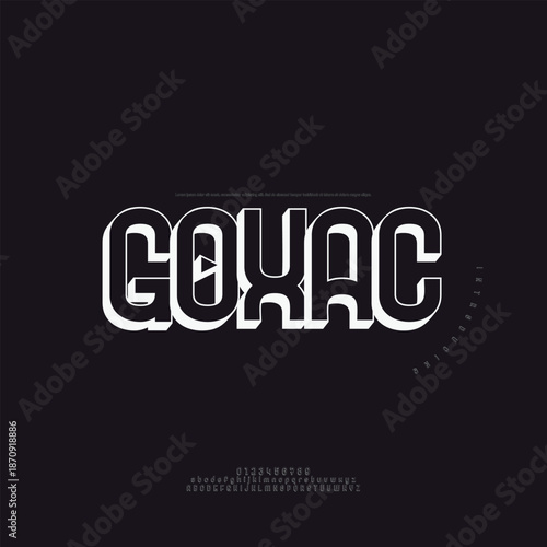 Futuristic geometric vector logo design with metallic accents for technology or gaming brand identity.