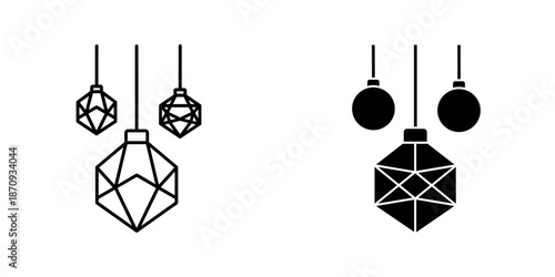 Modern Geometric Hanging Ornaments