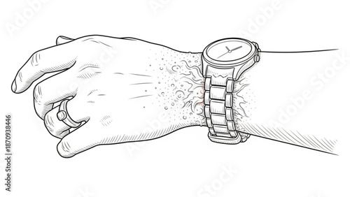 Hand drawn vector sketch of a dog and lion