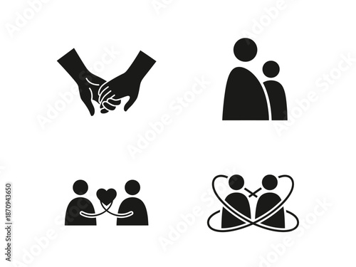 vector icon representing couple and relationship