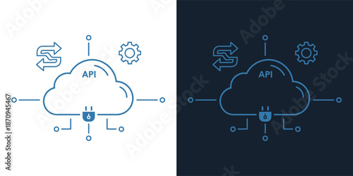 Artificial Intelligence Cloud Computing Security Illustration