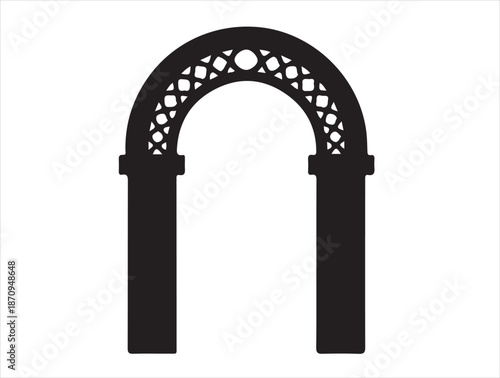 Multi-Panel Arch in silhouette.