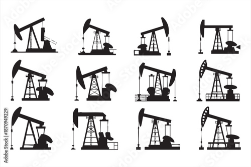Fossil Fuel Extraction Graphics for Resource Management Software