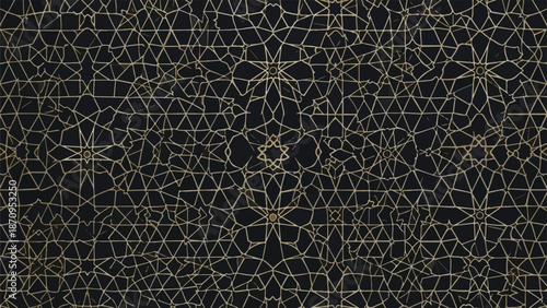 A black background with a cracked gold pattern