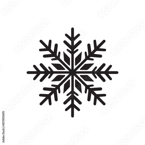 Snow icon on a white background. Vector illustration in flat style.