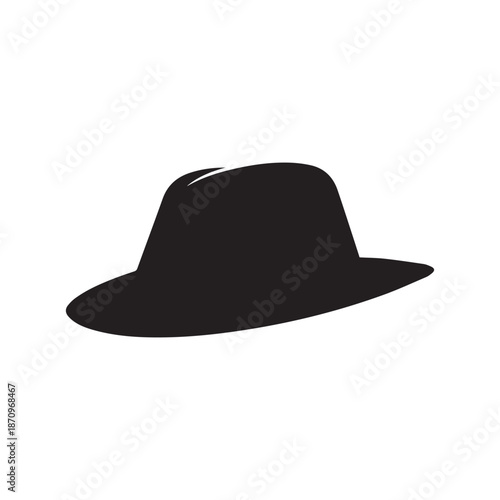 Cowboy hat icon man . black vector old collection design.