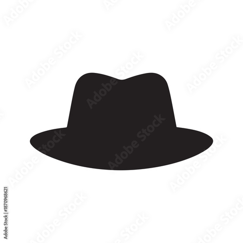 Cowboy hat icon man . black vector old collection design.