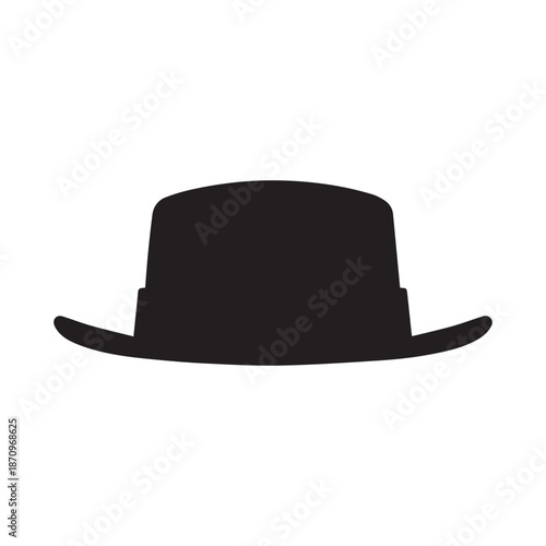 Cowboy hat icon man . black vector old collection design.