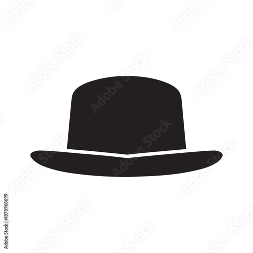 Cowboy hat icon man . black vector old collection design.