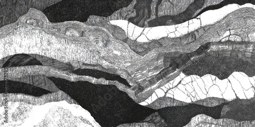 Abstract grunge sandstone strata pattern background texture. vintage geological rock fractures natural earth strata vector background.