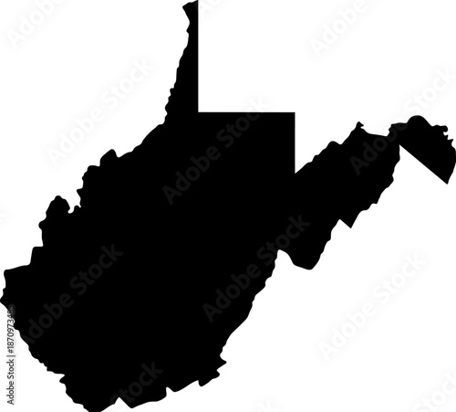 Karte von West Virginia