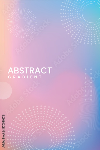 White lines against a colorful gradient background