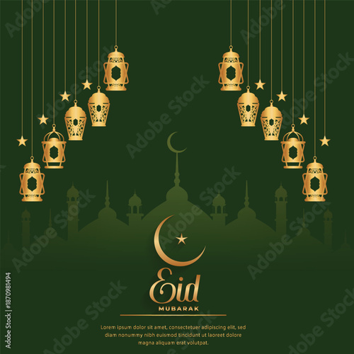 eid mubarak greeting card