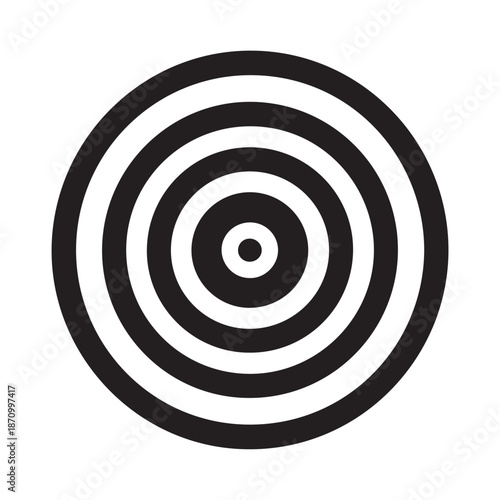 Archery Target Icon Vector. White background design.