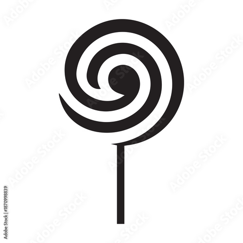 Lollipop Candy Icon Vector. White background design.