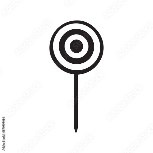 Lollipop Candy Icon Vector. White background design.