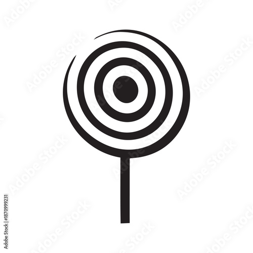 Lollipop Candy Icon Vector. White background design.