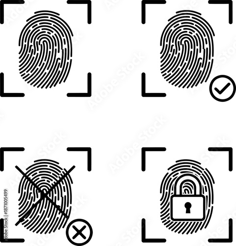 Fingerprint scanner feedback Vector