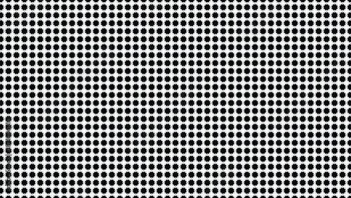 abstract black and white geometric seamless pattern featuring repeating shapes