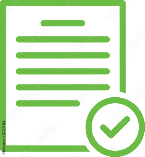 Document approval Vector