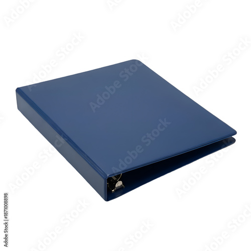 Wallpaper Mural Blue Three ring Binder, Partially Open, Showcasing Its Design and Functionality, Isolated on a Stark Black Background Torontodigital.ca