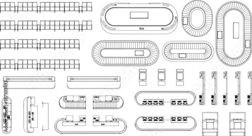 A detailed schematic of a futuristic conveyor system, featuring intricate designs and an emphasis on industrial innovation.