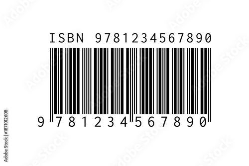 Vector ISBN barcode. Barcode illustration.
