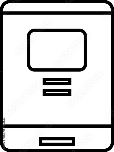 Responsive design display icon, showing website compatibility across desktop, tablet, smartphone screen and mobile devices. Ideal for web design, UI UX, apps, development, and technology projects.
