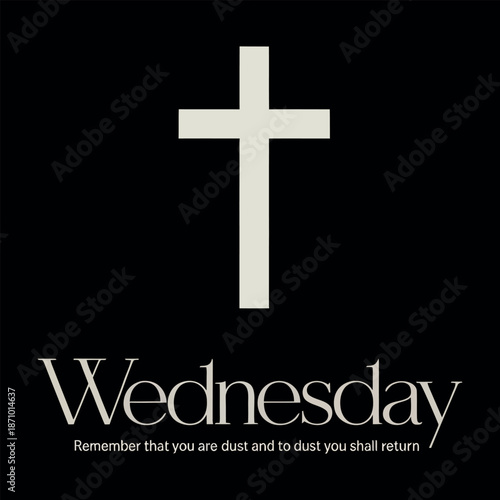 ASH Wednesday february 17th typography vector t-shirt design print
