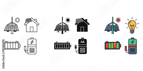 Sustainable energy solutions Vector