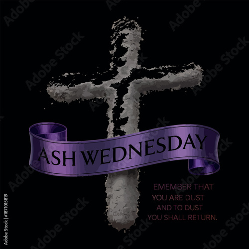 ASH Wednesday february 17th typography vector t-shirt design print
