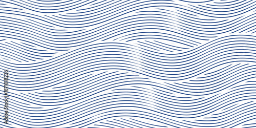 Sea waves layered vector background illustration and sea beach