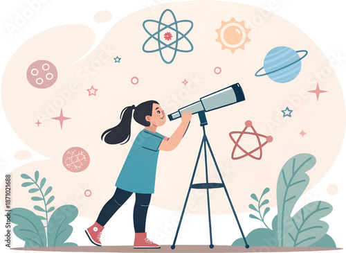 Women in STEM Innovation Laboratory Concept Vector Illustration.eps