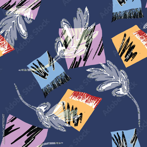 Hand drawn vector illustration Oil on canvas. colorful paint brush stroke painting, Abstract art vector illustration. Brushstrokes of paint. modern Art. Prints, wallpapers.