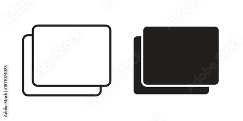 Pop up icons vector collection for web designs. flat icons