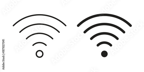 Signals icons vector collection for web designs. flat icons