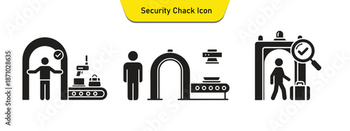 Security check process at airport
