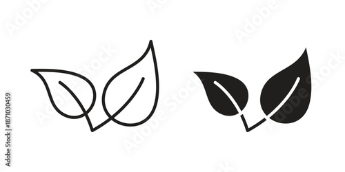 Vegan icons vector collection for web designs. flat icons