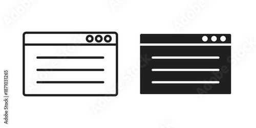 Web page icons vector collection for web designs. flat icons