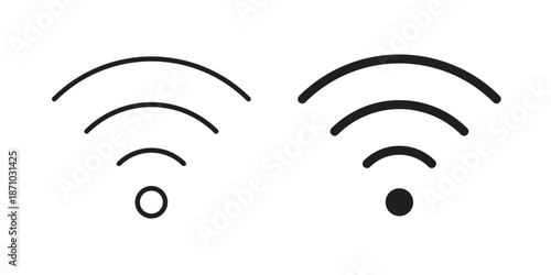 Wifi icons vector collection for web designs. flat icons